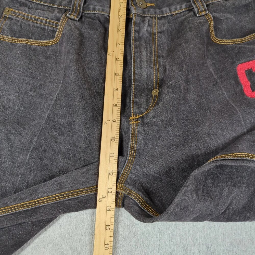 Coogi Jeans Mens 42x34 (Actual 40x32) Black Embroidered Baggy Hip Hop Y2K - Picture 7 of 11